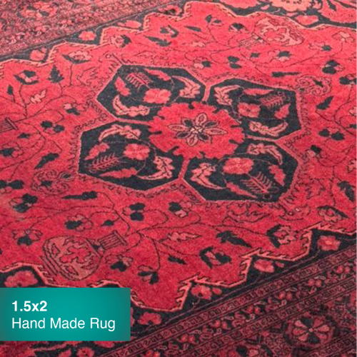 سجاد عتيق مصنوع يدويًا من الصوف