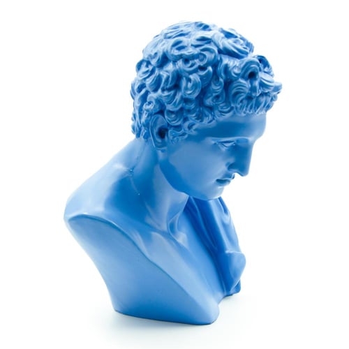 تمثال نصفي يوناني أزرق