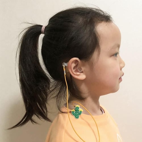 مشبك سماعات طبية للأطفال – تصميم مطبوع بنقشة النمر