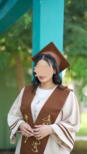 عباية تخرج 2024 تفصيل العباية و تطريز الوشاح والقب...