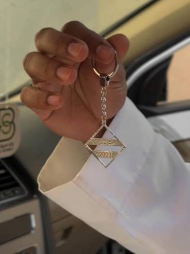 ميداليه مفاتيح بالاسم والتاريخ