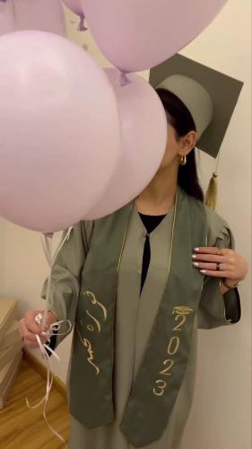 عباية تخرج بالاسم تفصيل حسب الطلب عبايات تخرج 2023