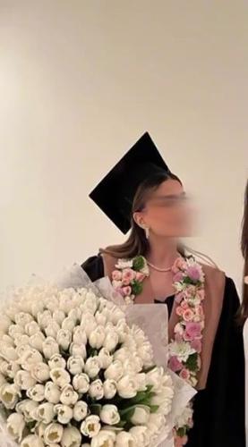 عبايه تخرج 2024 تفصيل العباية و تطريز الوشاح والقب...