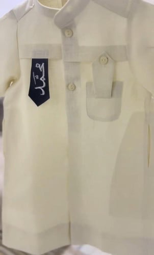 ثوب بالشكل الجديد مطرز بالاسم