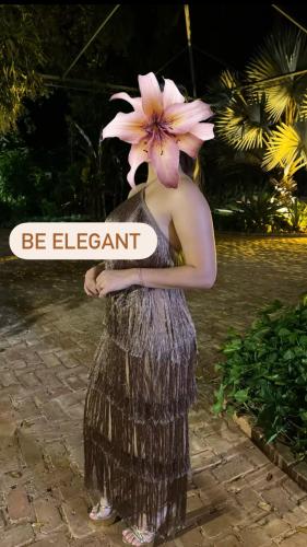 فستان هدب طويل