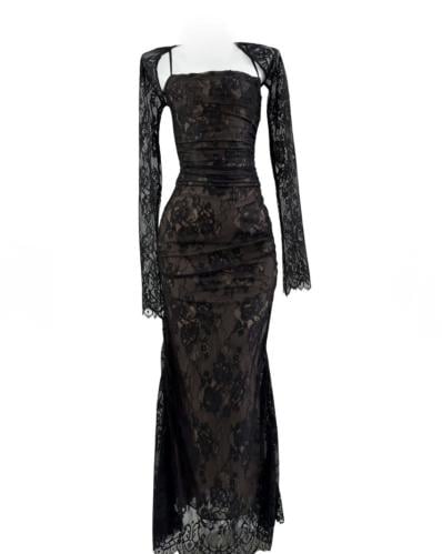 Lace Embroidery Two Pieces
