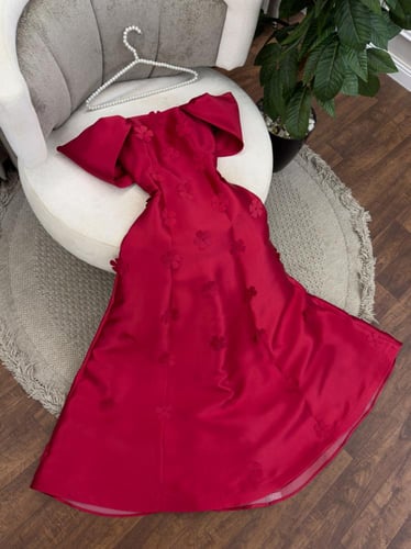 فستان سهرة ميكادو قص ليزر