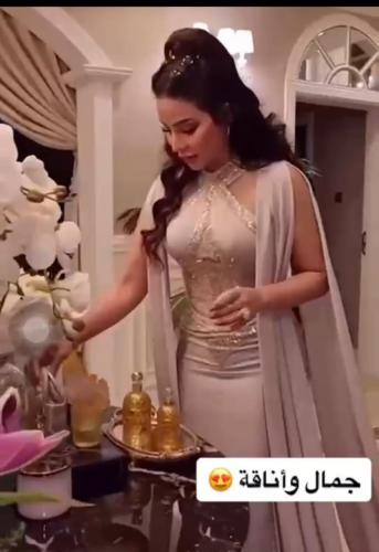 فستان لوجين عمران تطريز راقي