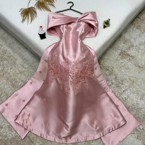 فستان ميكادو قص ليزر