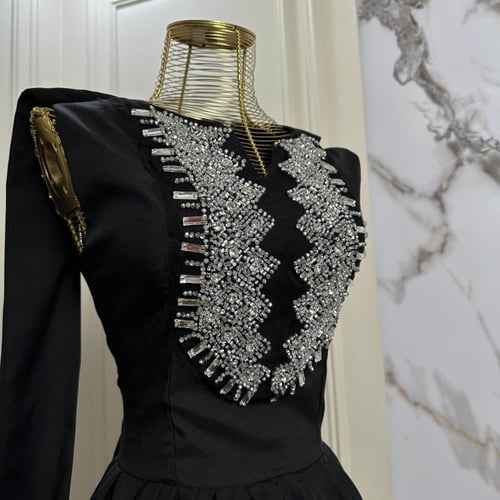 فستان تفته تطريز شك يدوي