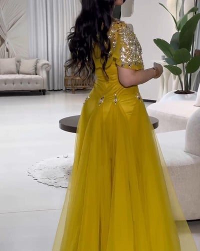 فستان الهبه سهره شك يدوي