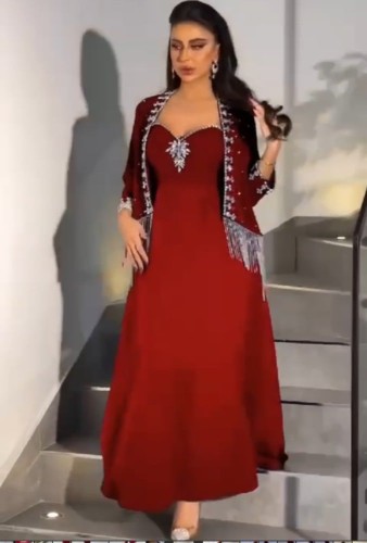 فستان راقي مميز تطريز شك