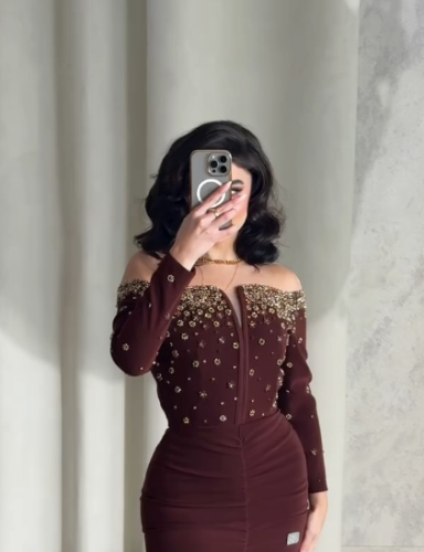 فستان راقي تطريز