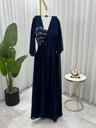 فستان جورجيت تطريز راقي