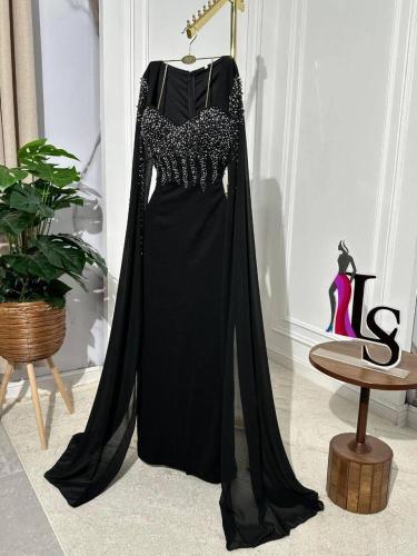 فستان ثلاثه الوان فخم راقي