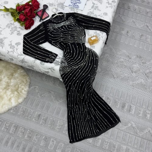 فستان راقي تطريز