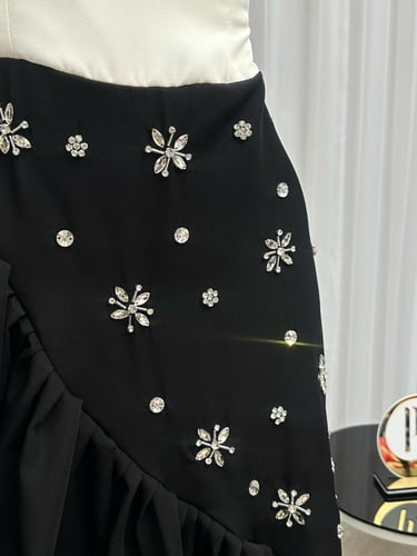 فستان كشخه العيد تطريز زركون