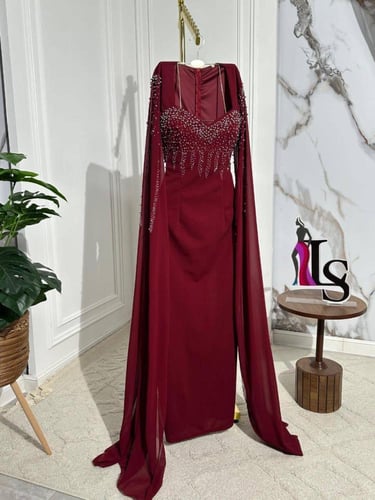 فستان ثلاثه الوان فخم راقي