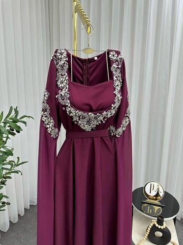 فستان سهره موق تطريز شك راقي