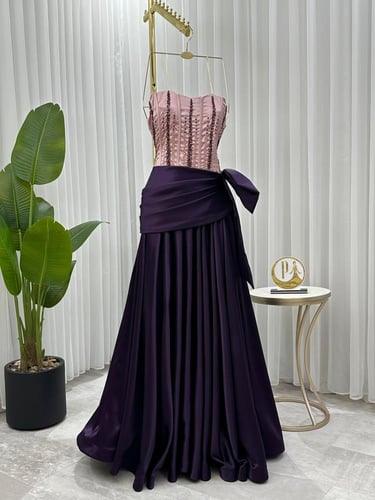 فستان ميكادو تطريز راقي