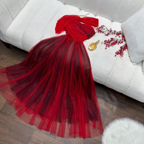 فستان بوليسه تول دبل كلوش