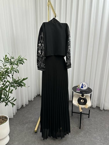 فستان فخم تطريز شك يدوي