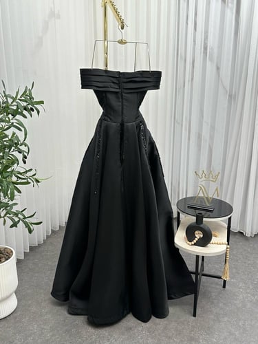 فستان سهرة ماسك خامه ميكادو كلفة طرز