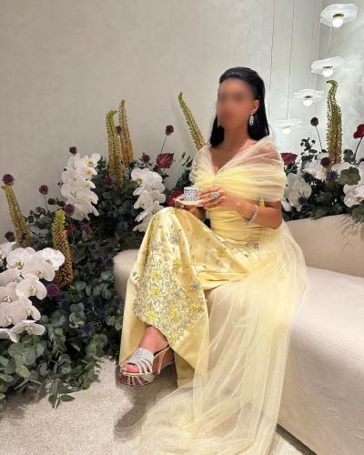 فستان شوق تطريز راقي