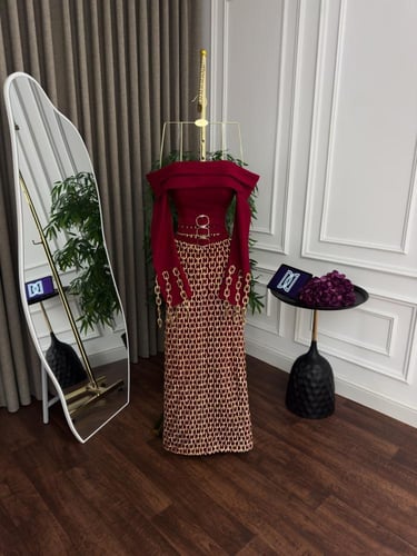 فستان ازرق فخم