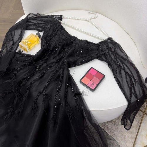 فستان دبل كلوش الفخامه