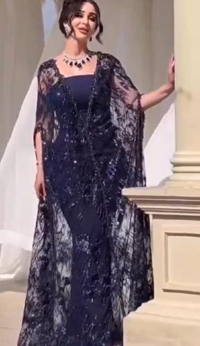 فستان فخم قماش سهره