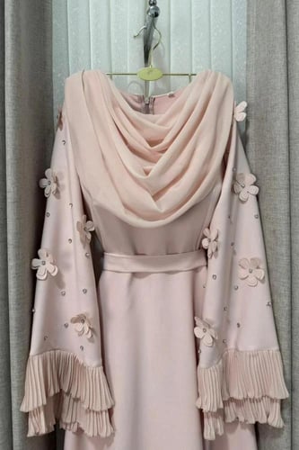 فستان ازرق قص ليزر