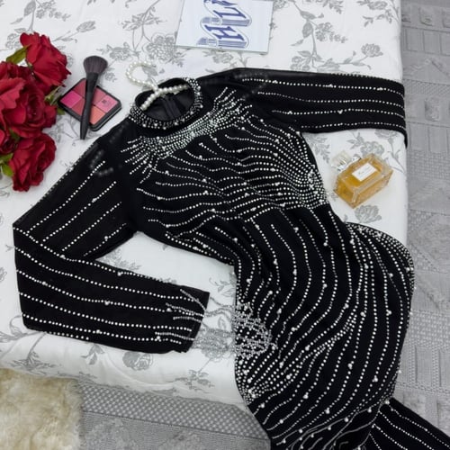 فستان راقي تطريز