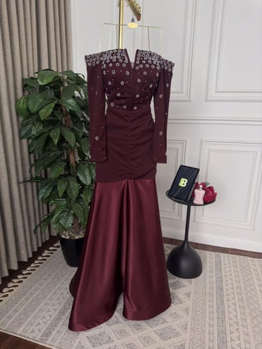 فستان راقي تطريز