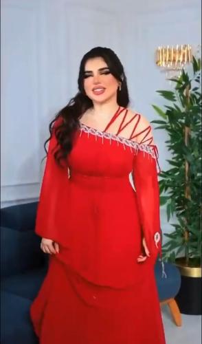 فستان لونين فخم راقي