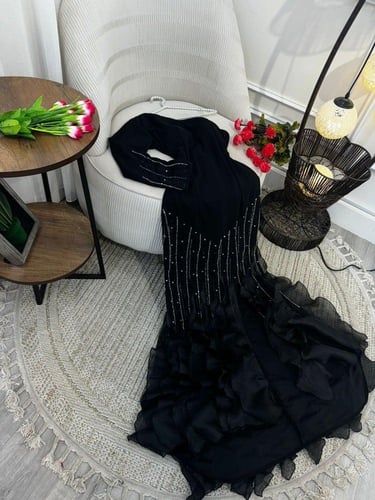 فستان باربي اورجنزا تطريز يدوي