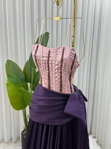 فستان ميكادو تطريز راقي