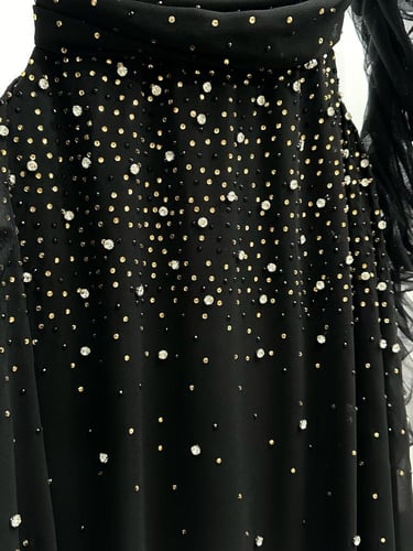 فستان سهره اسود مميز راقي