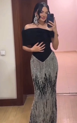 فستان سهره اسود راقي