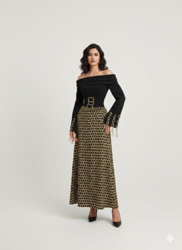 فستان ازرق فخم