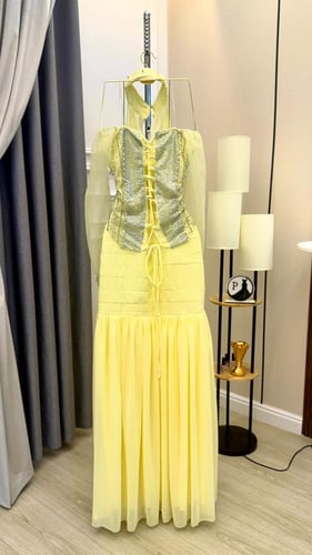 فستان سهره راقي تطريز