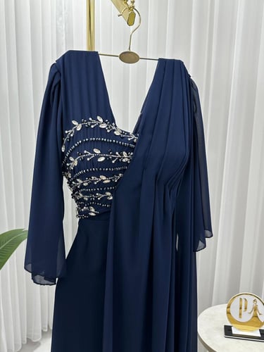 فستان جورجيت تطريز راقي