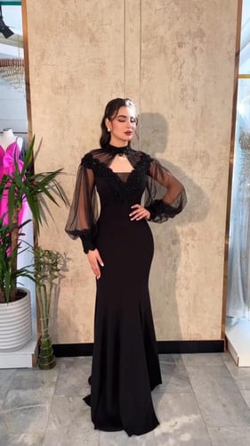 فستان انيق تطريز شك راقي