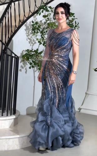 فستان تطريز فخم