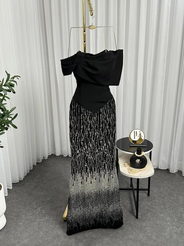 فستان سهره اسود راقي