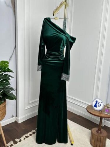 فستان مخمل شتوي