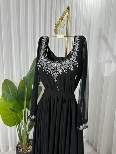 فستان جورجيت تطريز فخم