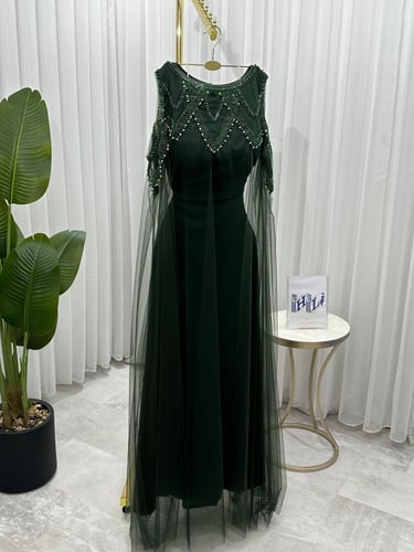 فستان حوامل تطريز شك سهره