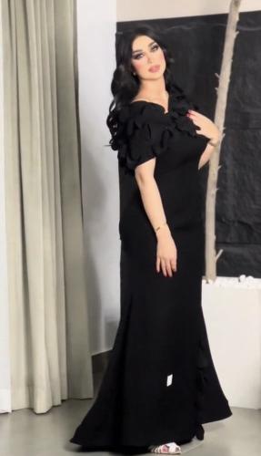 فستان ورد ليزر