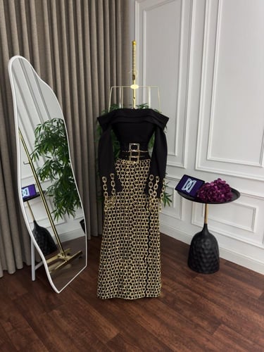 فستان ازرق فخم